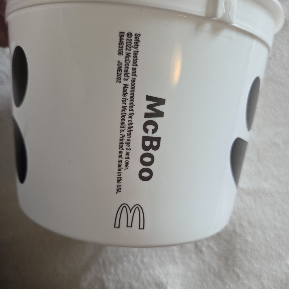 2022 McBoo McDonald's White Halloween Bucket